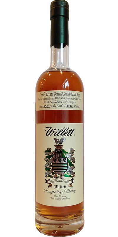 Willett 02-year-old  Family Estate Bottled Small Batch Rye