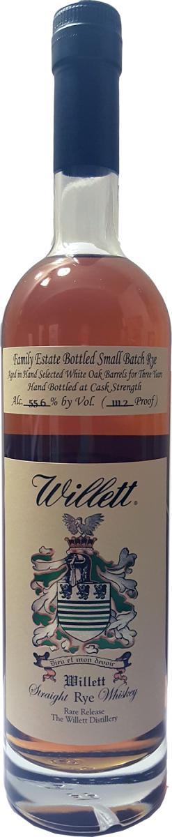 Willett 03-year-old  Family Estate Bottled Small Batch Rye