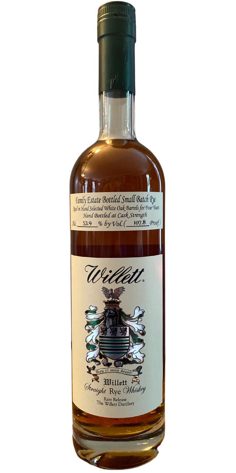 Willett 04-Year-Old  Family Estate Bottled Small Batch Rye