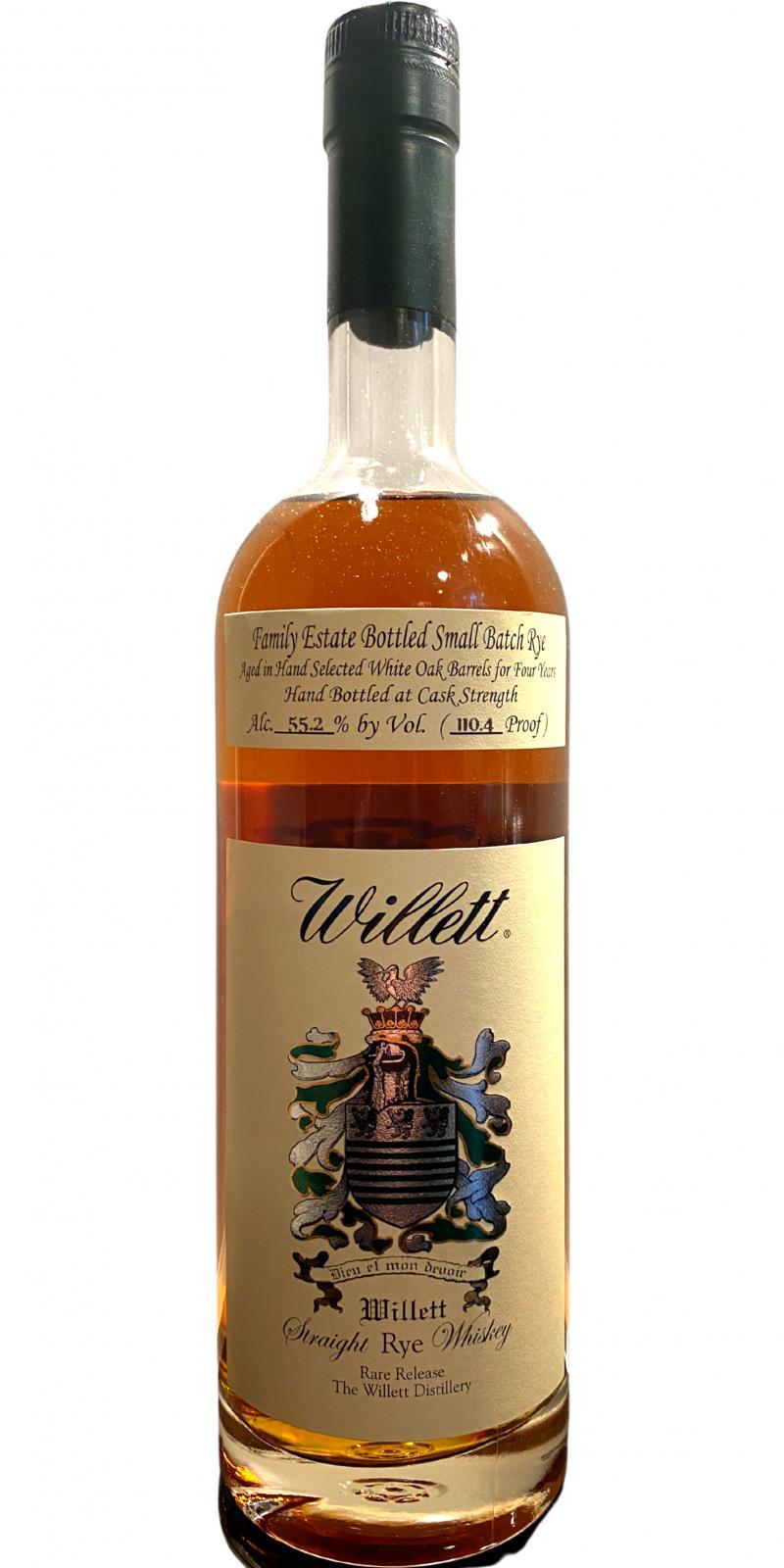 Willett 04-year-old  Family Estate Bottled Small Batch Rye