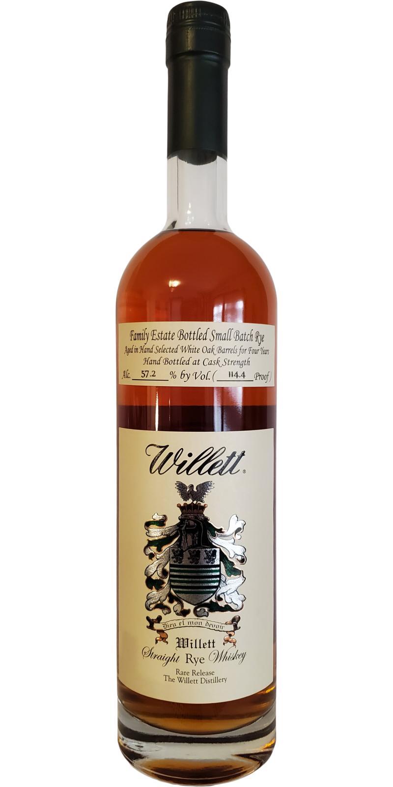 Willett 04-year-old  Family Estate Bottled Small Batch Rye