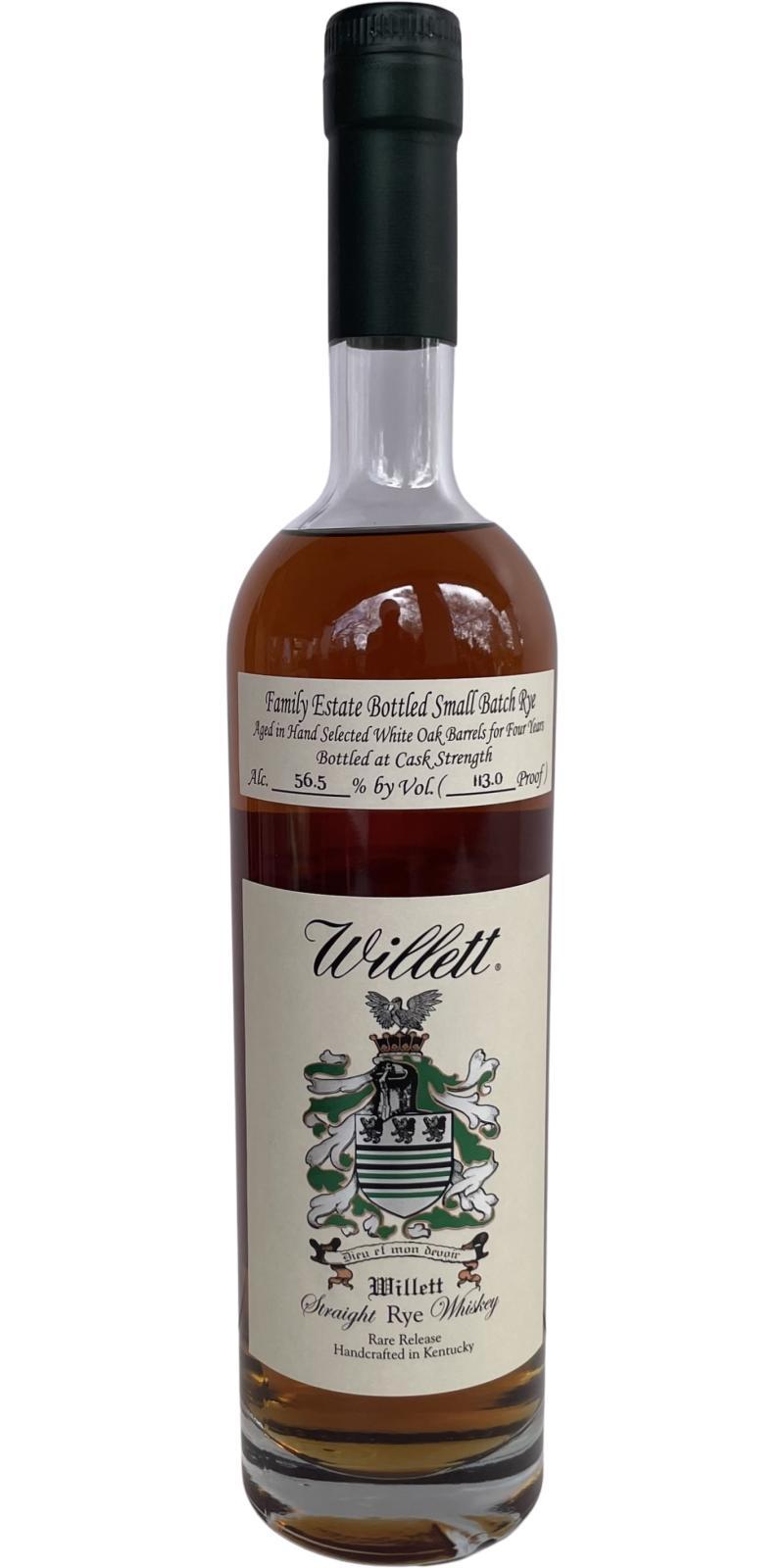 Willett 04-Year-Old  Family Estate Bottled Small Batch Rye