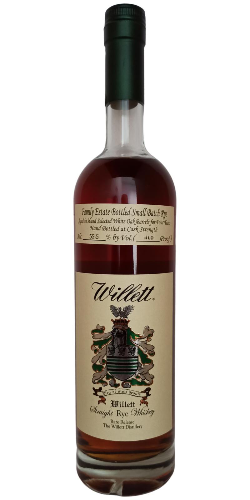 Willett 04-year-old  Family Estate Bottled Small Batch Rye