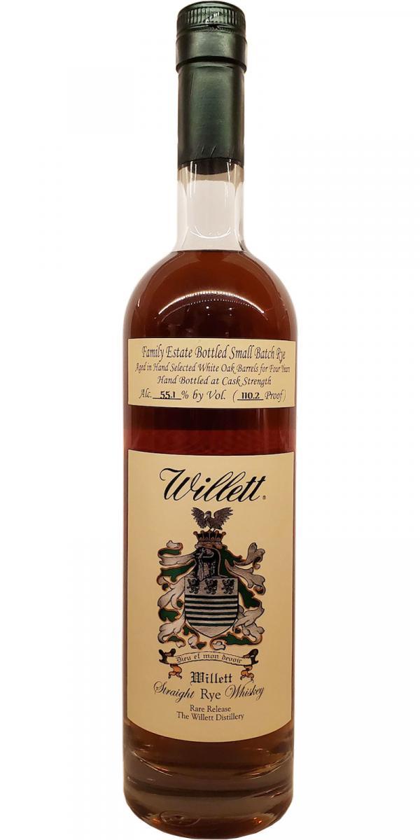 Willett 04-year-old  Family Estate Bottled Small Batch Rye