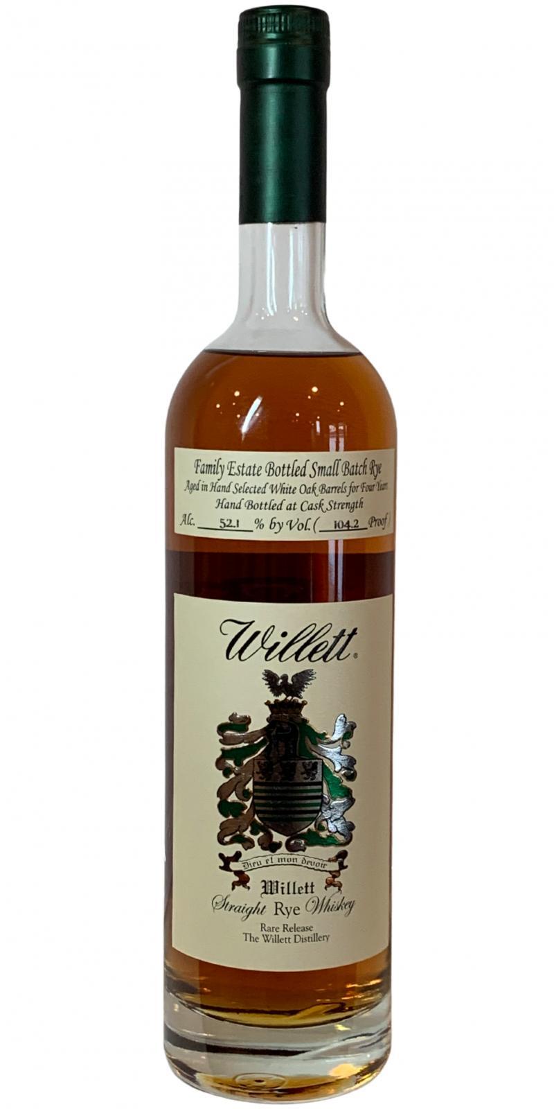 Willett 04-year-old  Family Estate Bottled Small Batch Rye