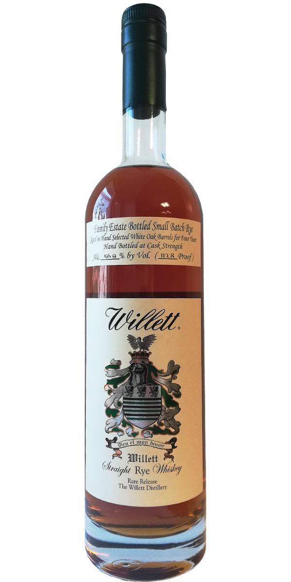 Willett 04-year-old  Family Estate Bottled Small Batch Rye