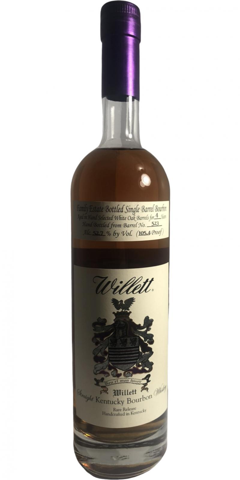 Willett 04-year-old  Family Estate Bottled Single Barrel Bourbon