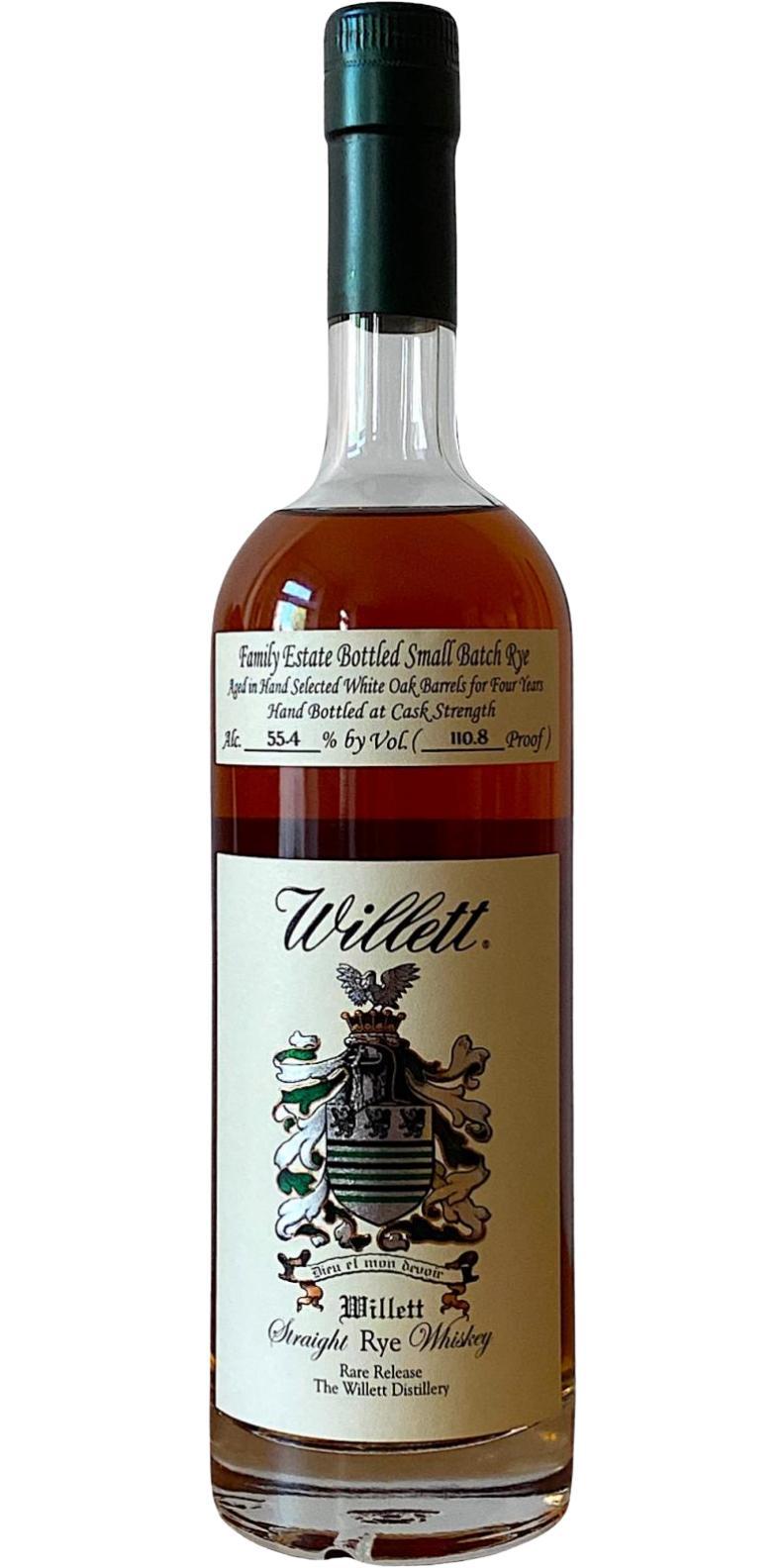 Willett 04-year-old  Family Estate Bottled Small Batch Rye