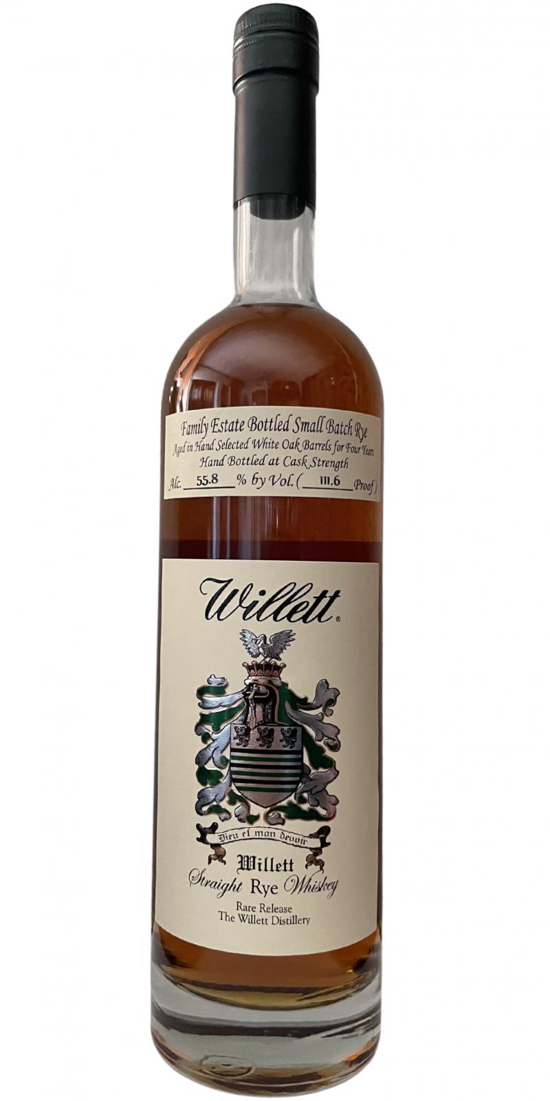 Willett 04-year-old  Family Estate Bottled Small Batch Rye