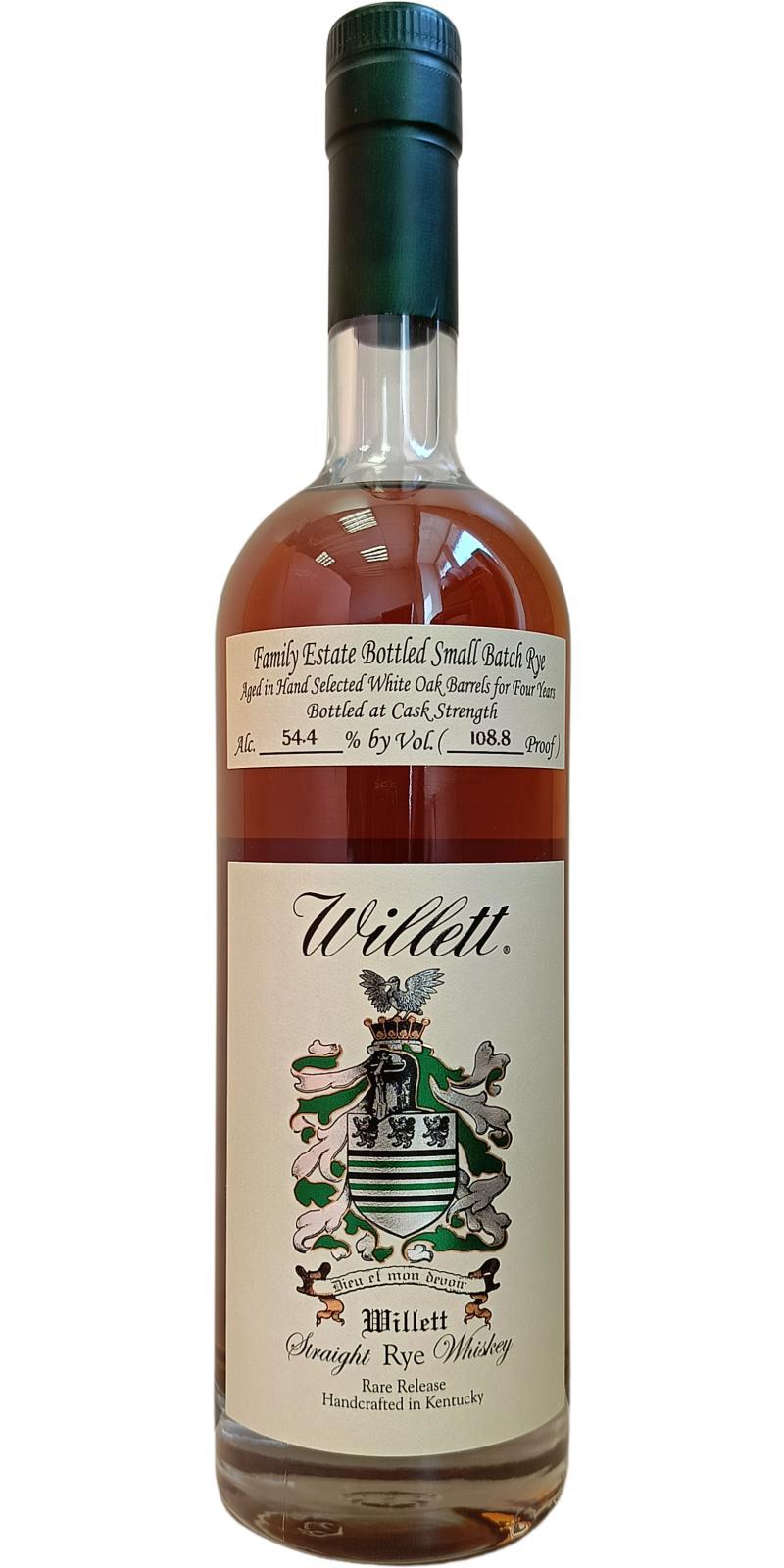 Willett 04-year-old  Family Estate Bottled Small Batch Rye