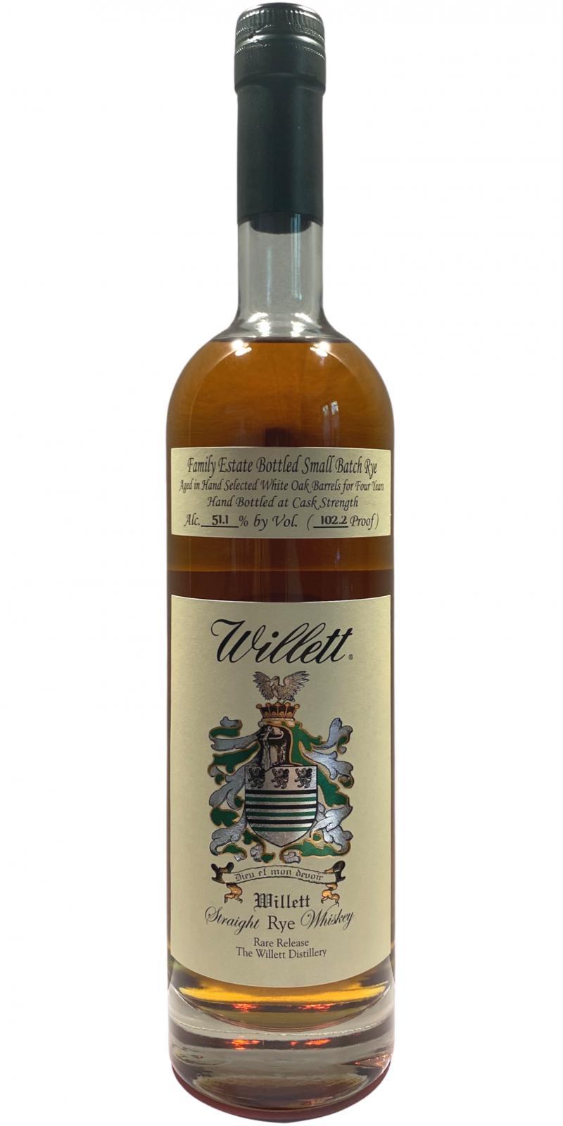 Willett 04-year-old  Family Estate Bottled Small Batch Rye