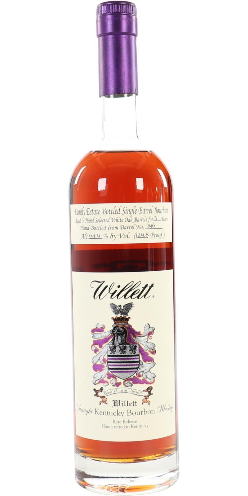 Willett 05-year-old  Family Estate Bottled Single Barrel Bourbon