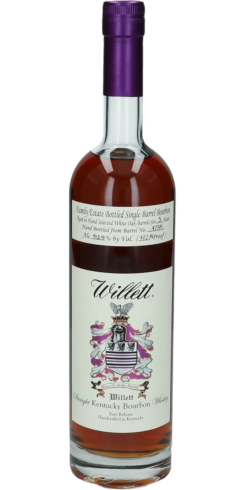 Willett 05-year-old  Family Estate Bottled Single Barrel Bourbon