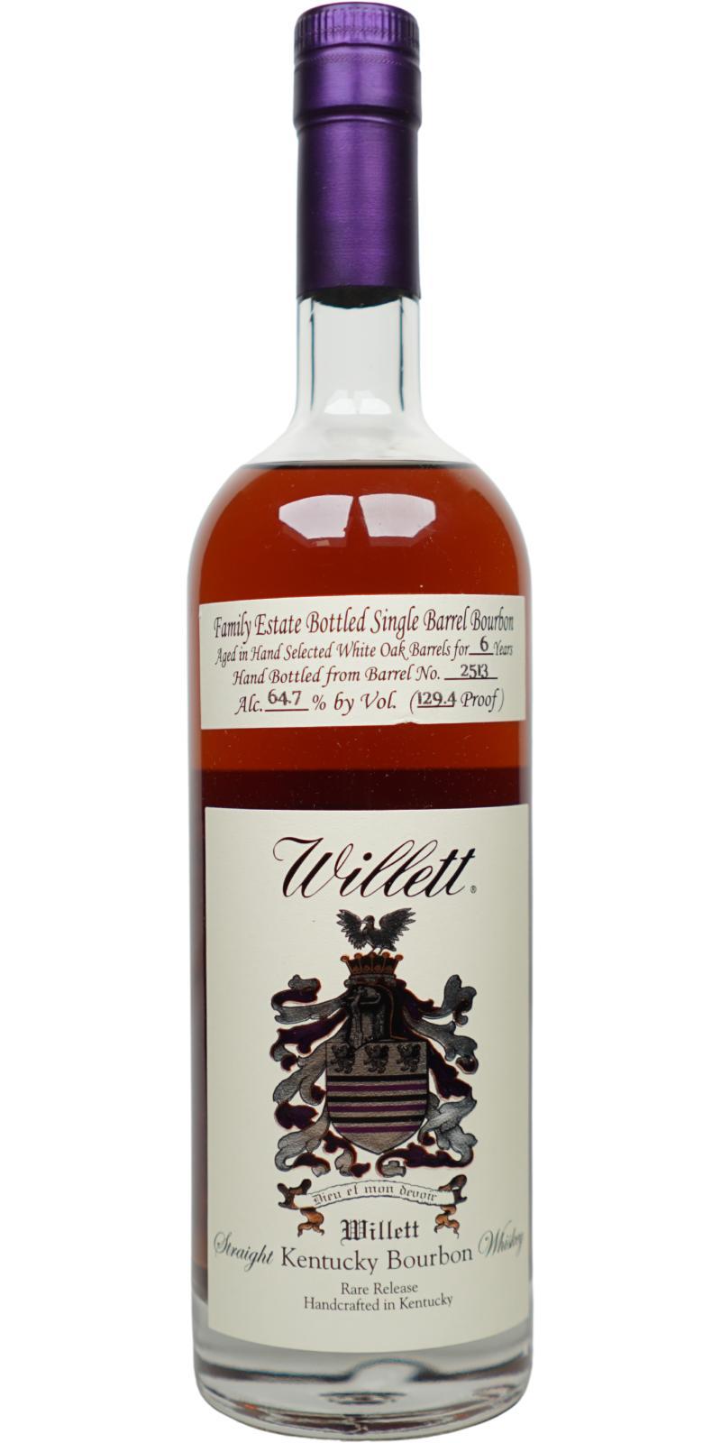 Willett 06-year-old  Kentucky Straight Bourbon Whiskey