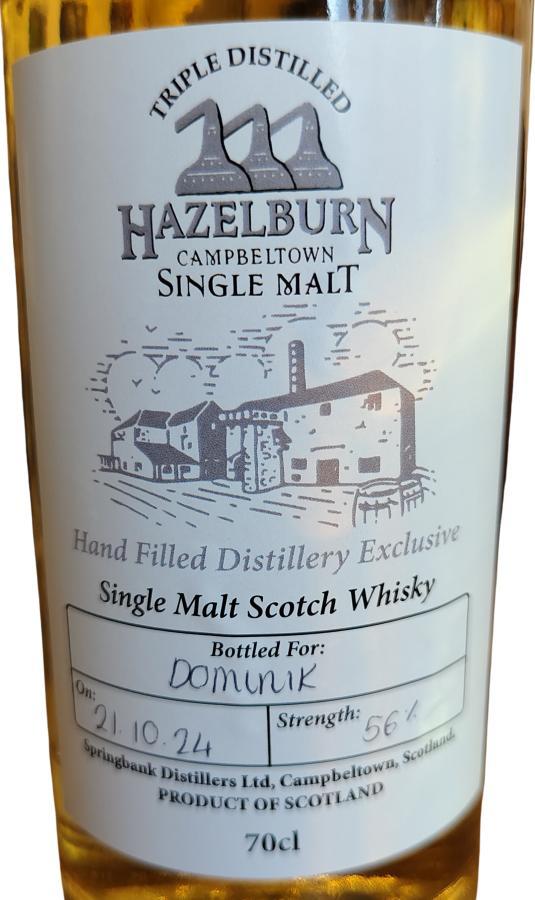 Hazelburn Hand Filled Distillery Exclusive