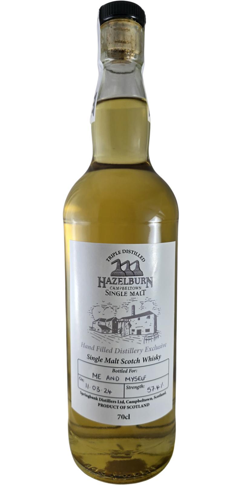 Hazelburn Hand Filled Distillery Exclusive