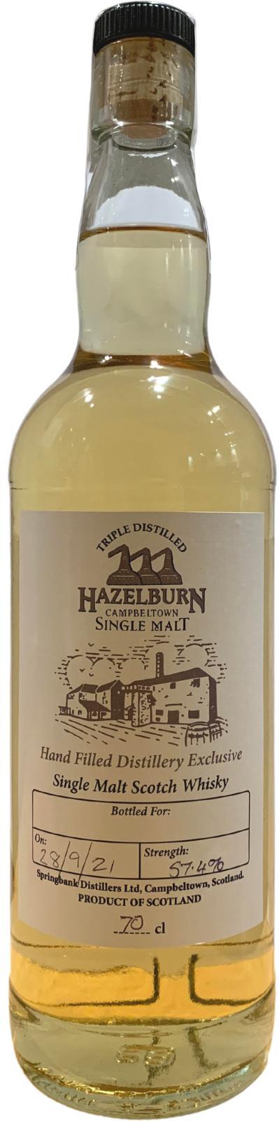 Hazelburn Hand Filled Distillery Exclusive