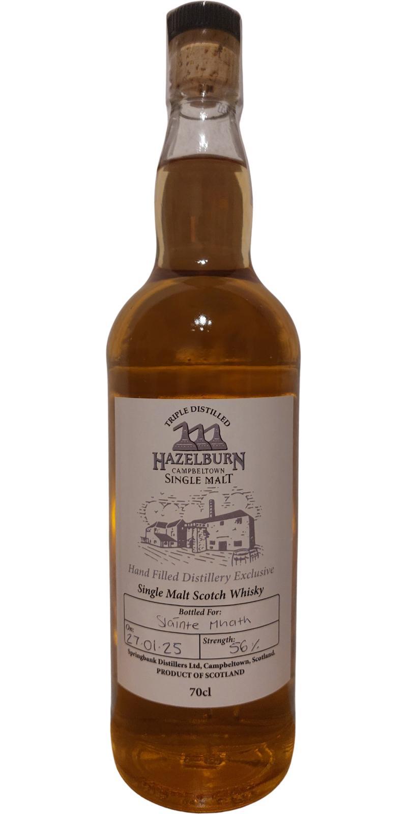 Hazelburn Hand Filled Distillery Exclusive