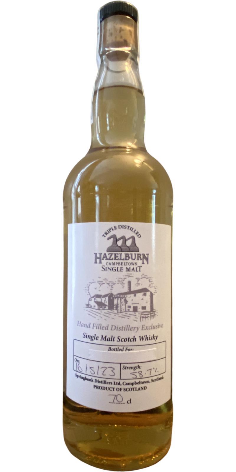 Hazelburn Hand Filled Distillery Exclusive
