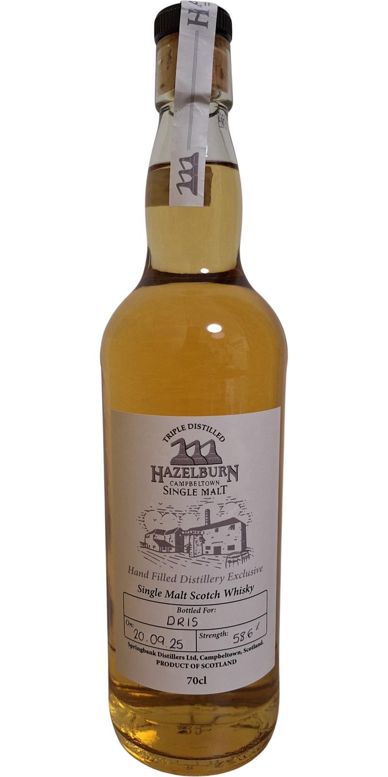 Hazelburn Hand Filled Distillery Exclusive