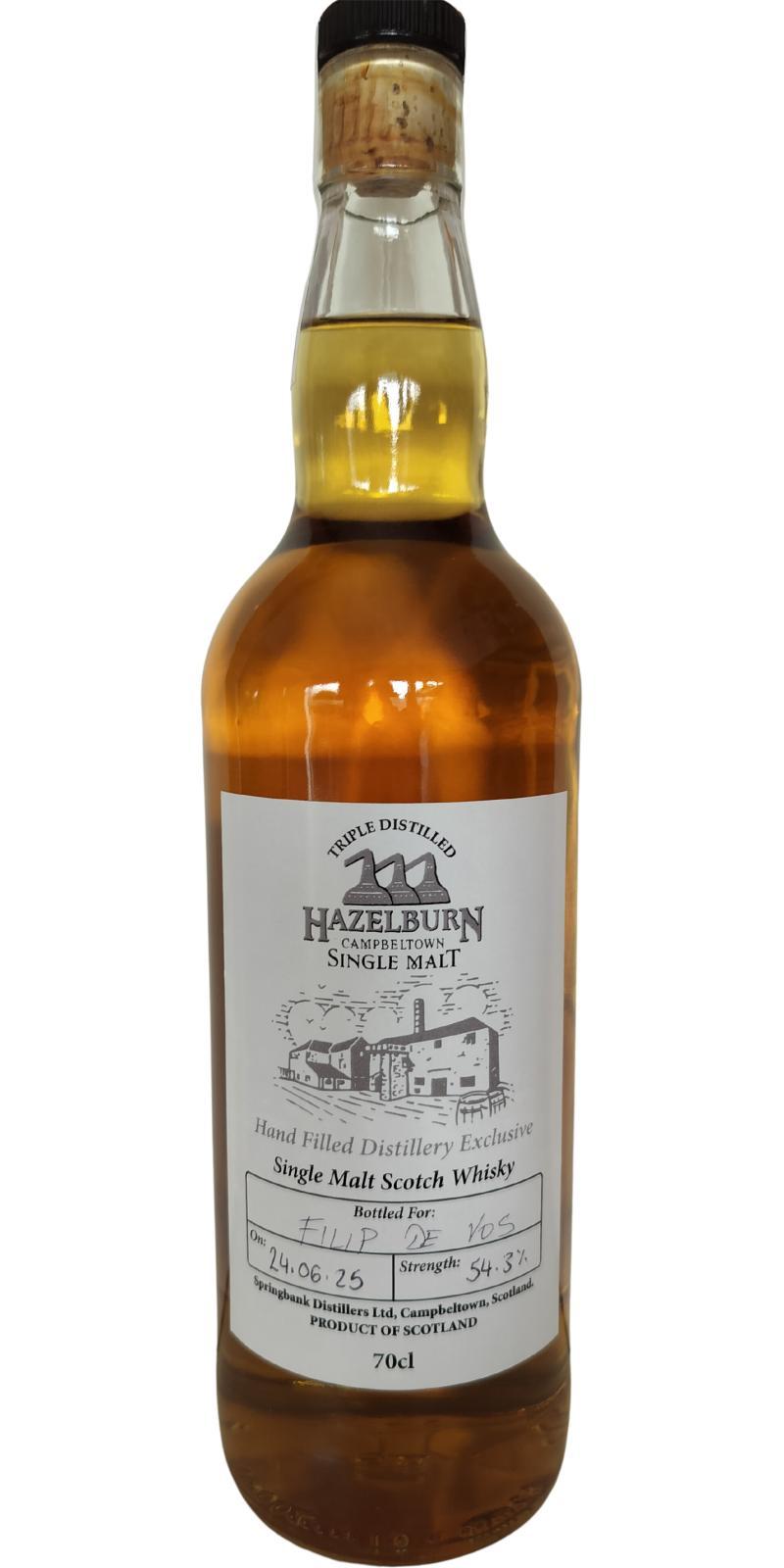 Hazelburn Hand Filled Distillery Exclusive