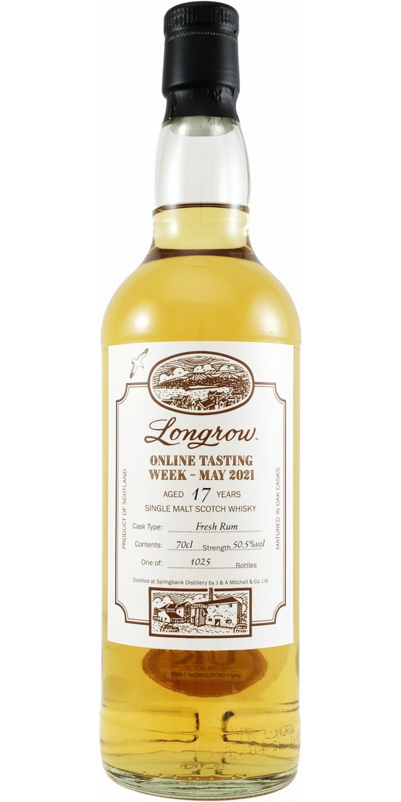 Longrow 17-year-old Online Tasting Week 2021