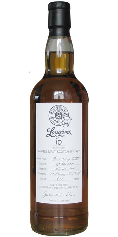 Longrow 2001 Society Bottling
