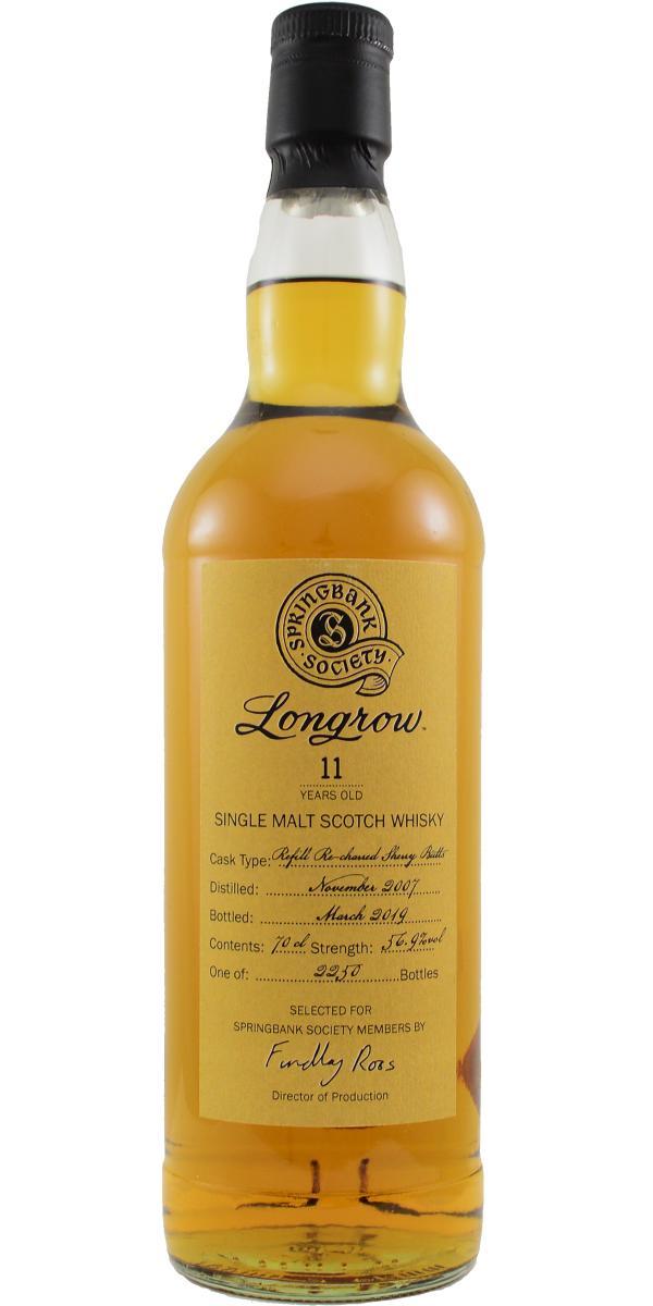 Longrow 2007 Society Bottling