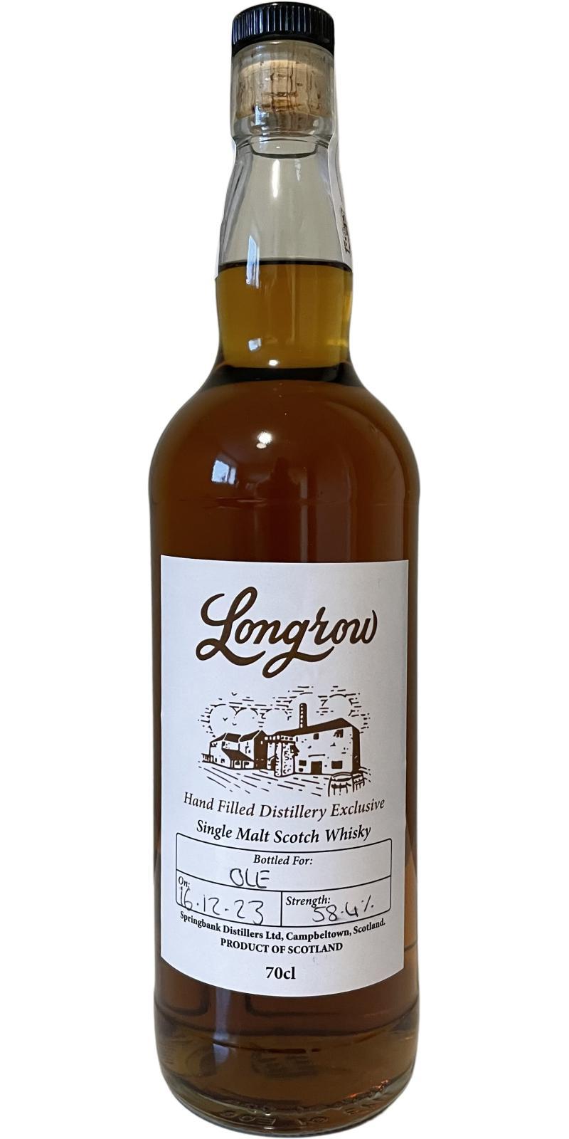 Longrow Hand Filled Distillery Exclusive