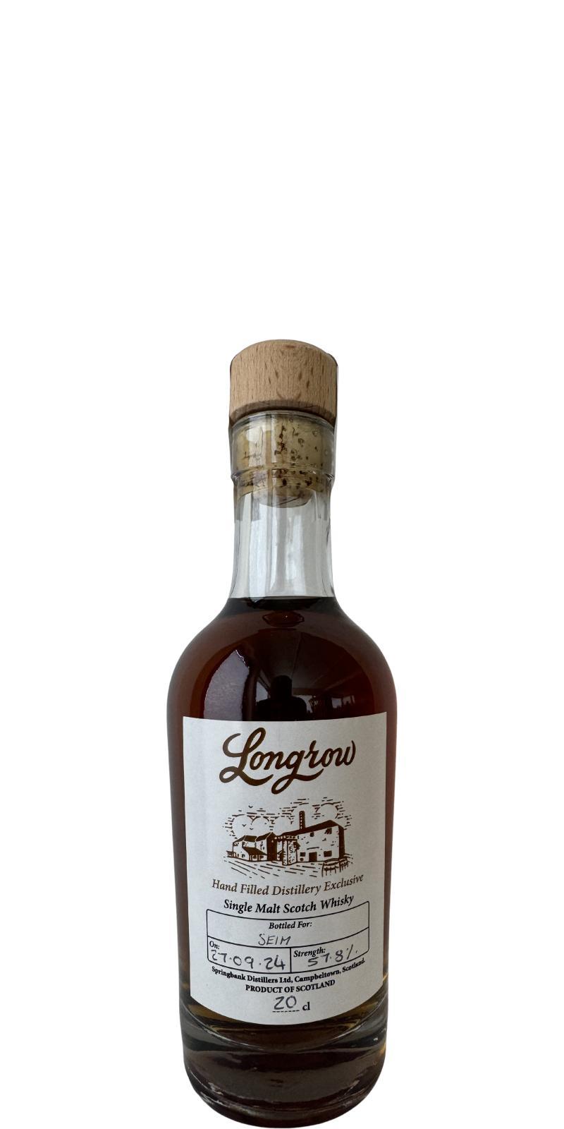 Longrow Hand Filled Distillery Exclusive