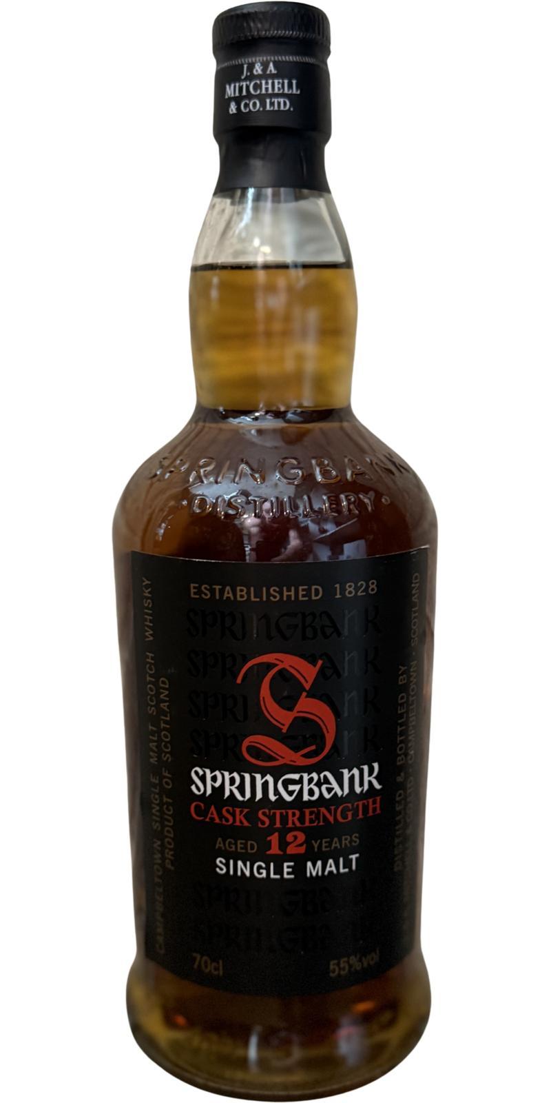 Springbank 12-year-old Whisky-Live Japan 10 years