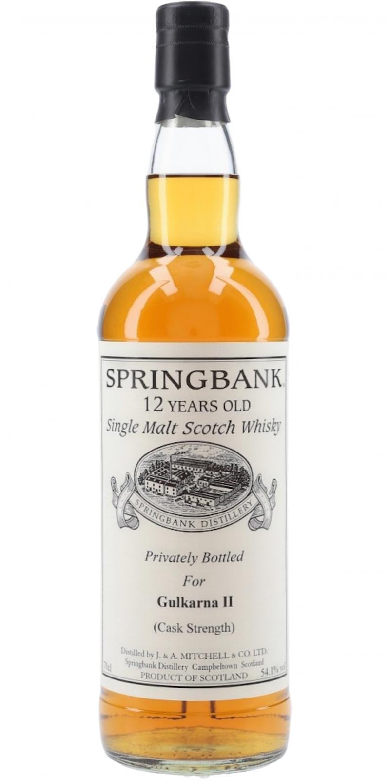 Springbank 12-year-old Private Cask Bottling