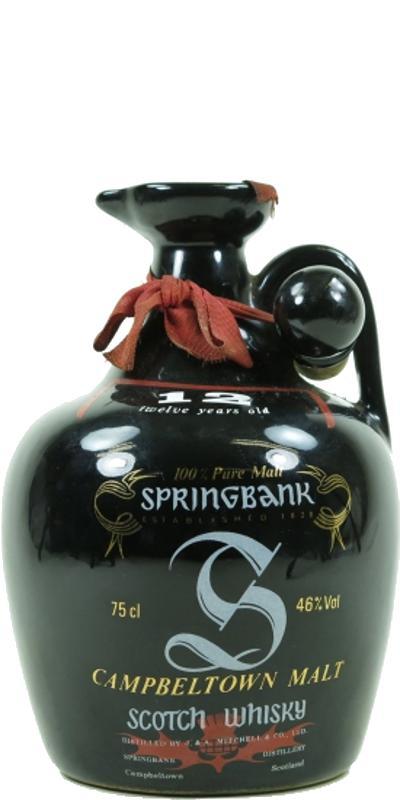 Springbank 12-year-old Ceramic Jug - black