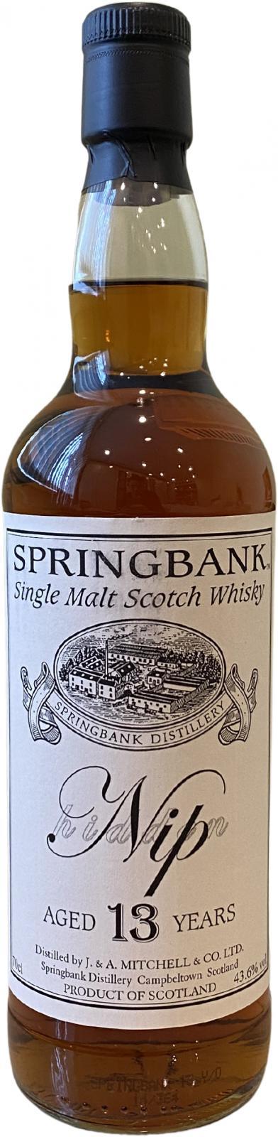 Springbank 13-year-old Private Bottling