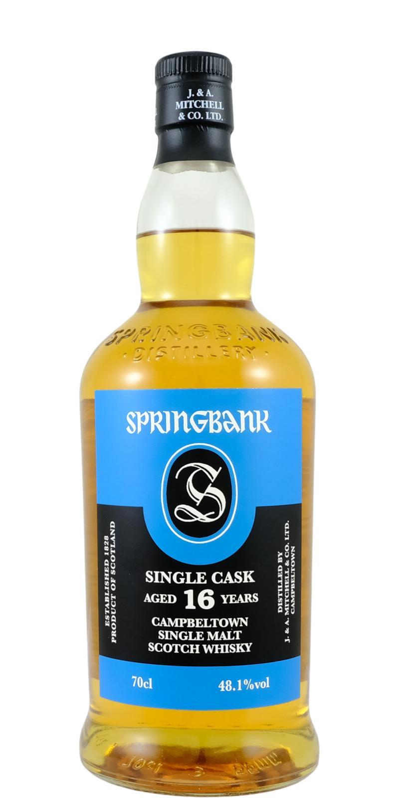 Springbank 16-year-old Single Cask