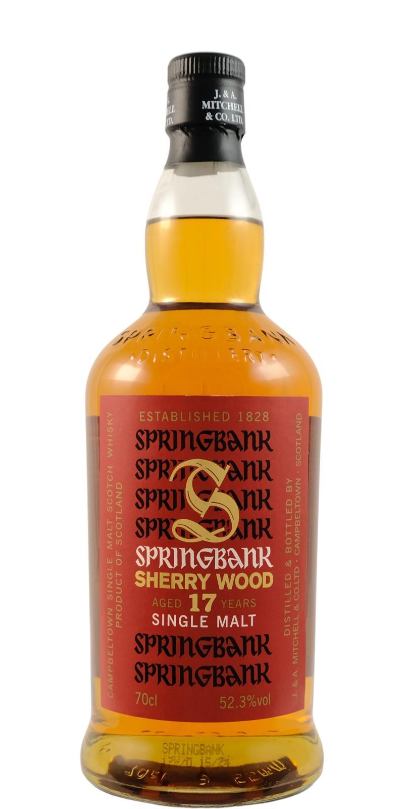 Springbank 17-year-old Sherry Wood