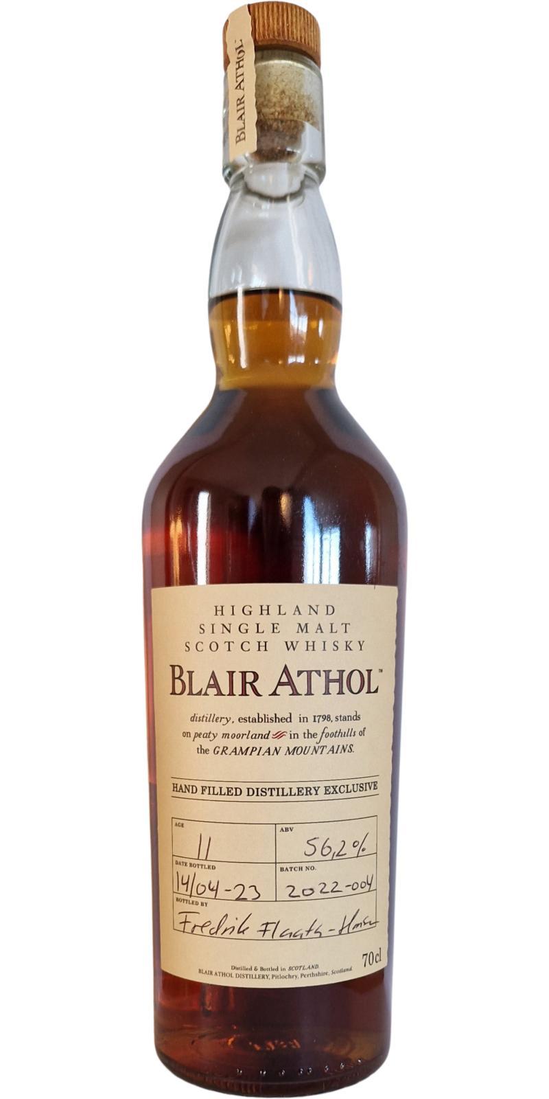 Blair Athol 11-year-old Hand Filled At The Distillery Exclusive