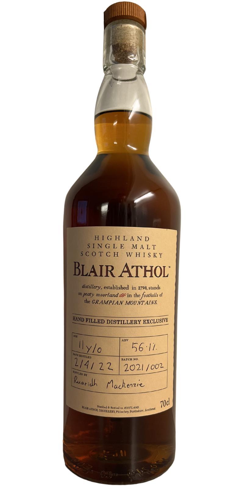 Blair Athol 11-year-old Hand Filled Distillery Exclusive