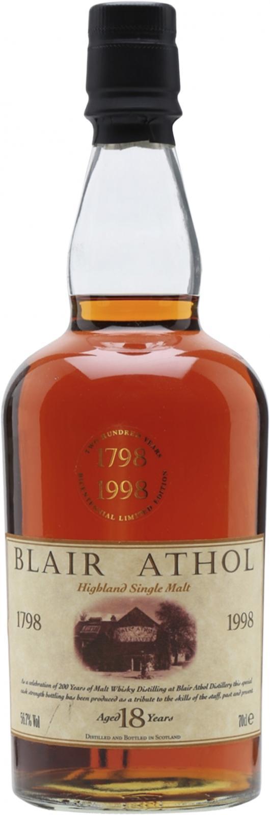 Blair Athol 18-year-old 1798-1998 Bicentennial Limited Edition