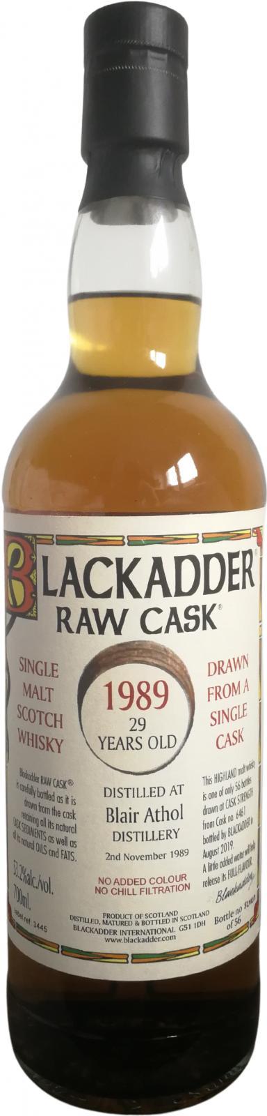 Blair Athol 1989 BA Raw Cask