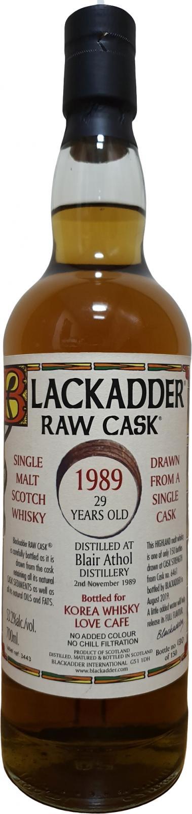Blair Athol 1989 BA Raw Cask