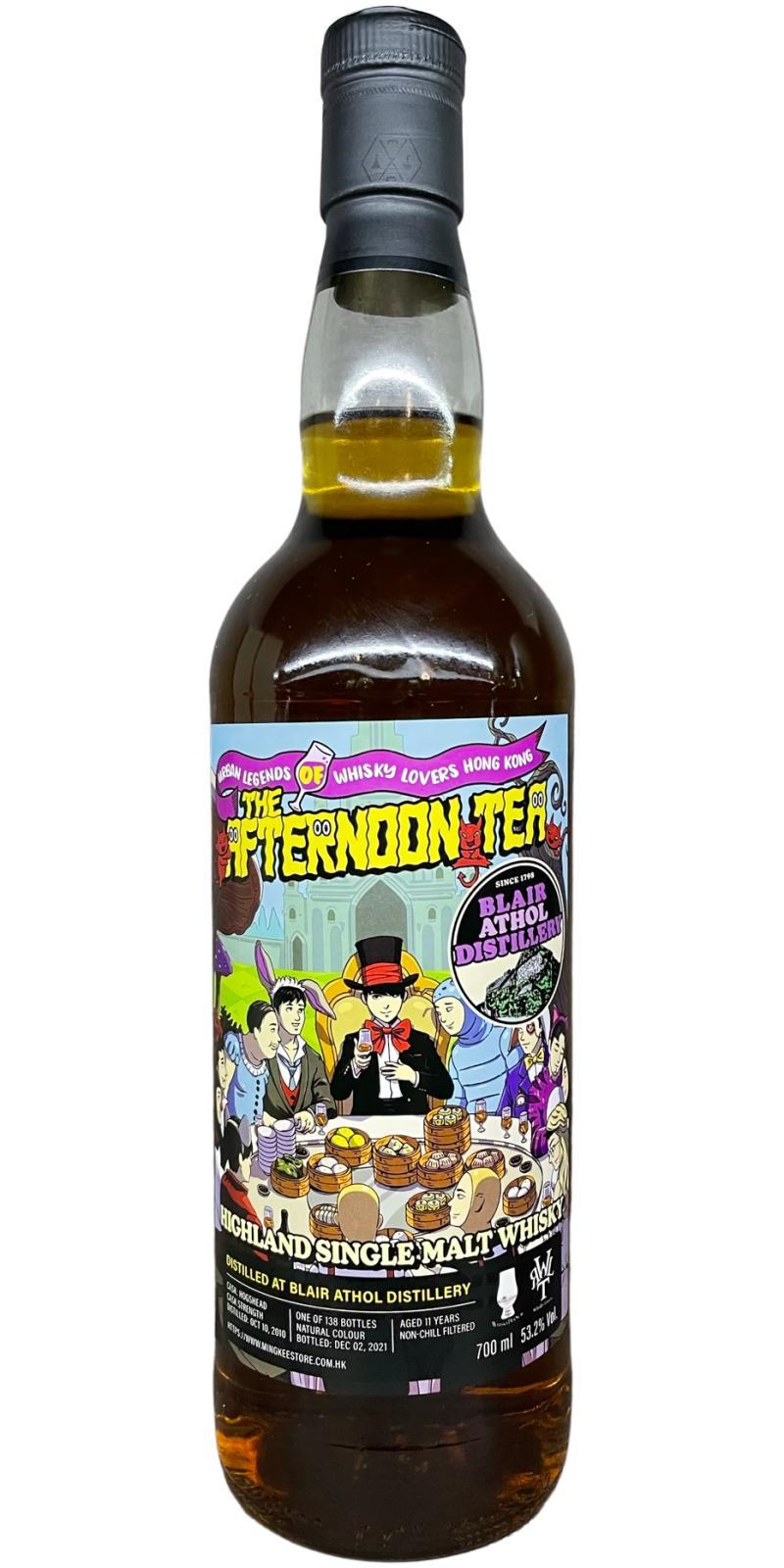 Blair Athol 2010 CQ Urban Legends of Whisky Lovers Hong Kong - The Afternoon Tea