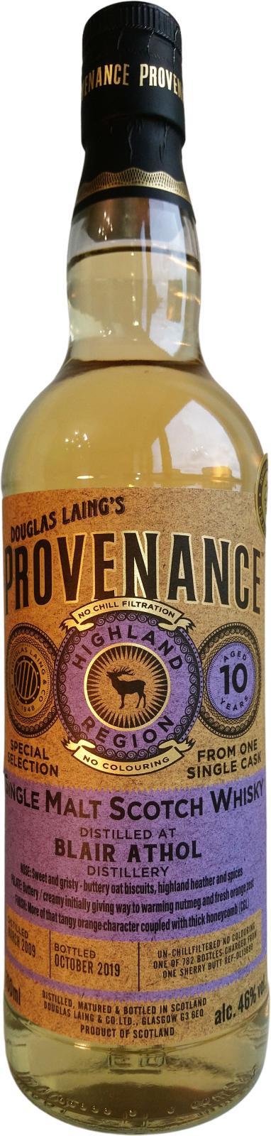 Blair Athol 2009 DL Provenance