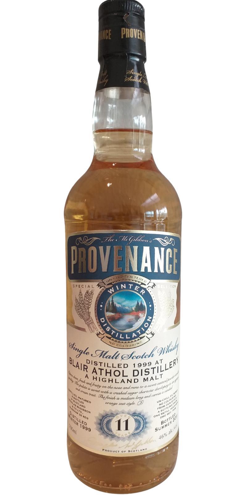 Blair Athol 1999 McG McGibbon's Provenance