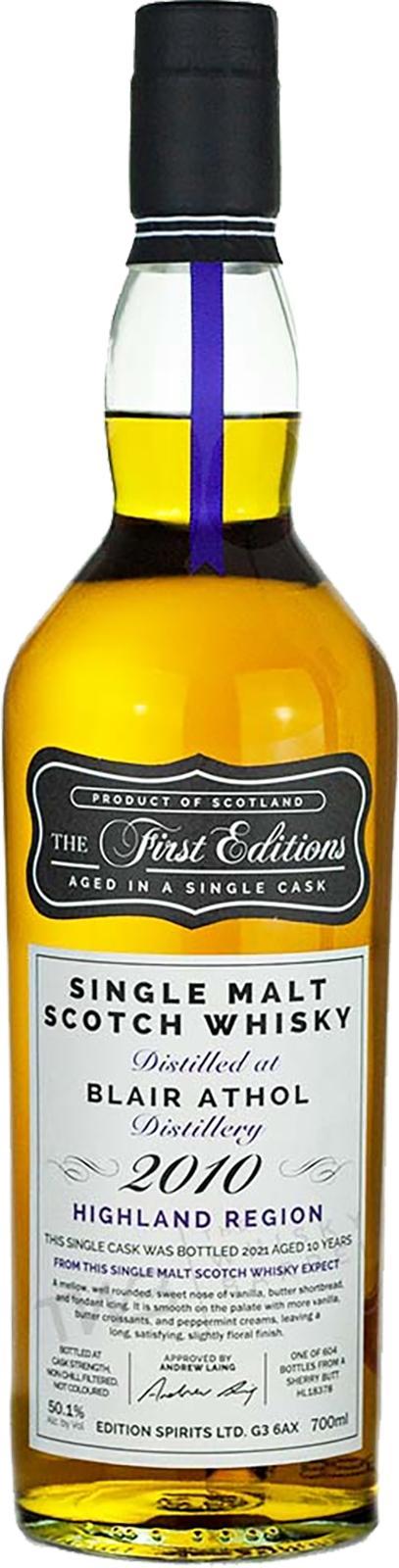 Blair Athol 2010 ED The First Editions