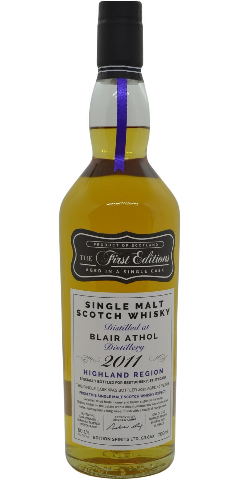 Blair Athol 2011 ED The First Editions