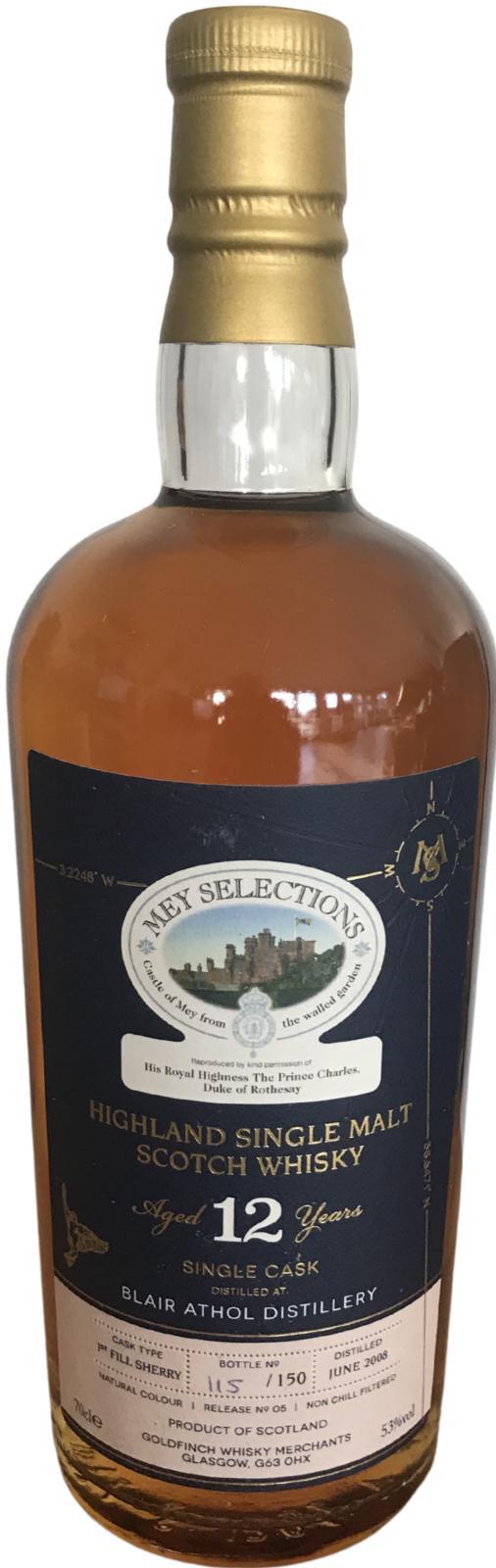 Blair Athol 2008 GWM Mey Selections