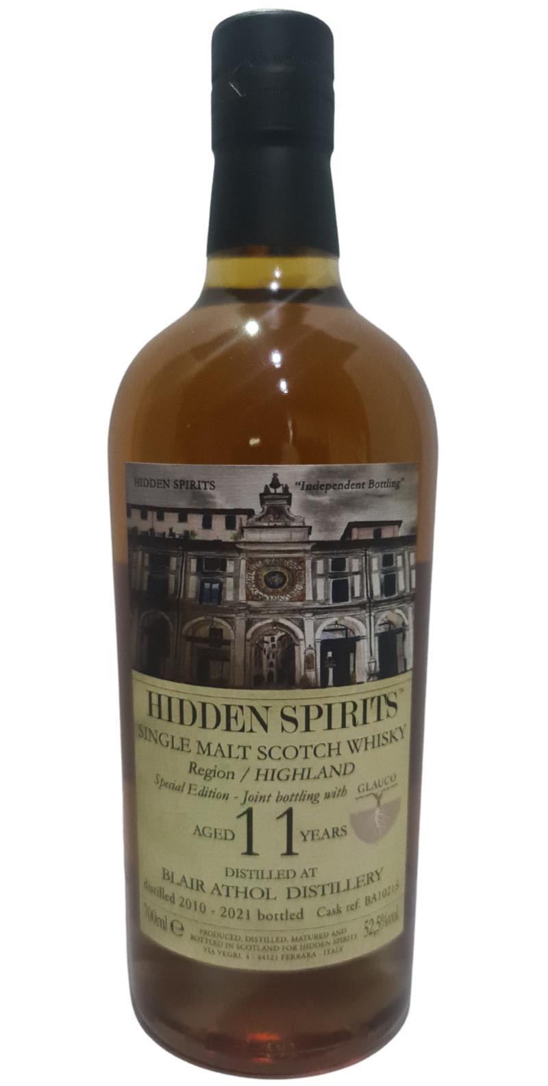 Blair Athol 2010 HiSp Special Edition - Joint Bottling with Glauco