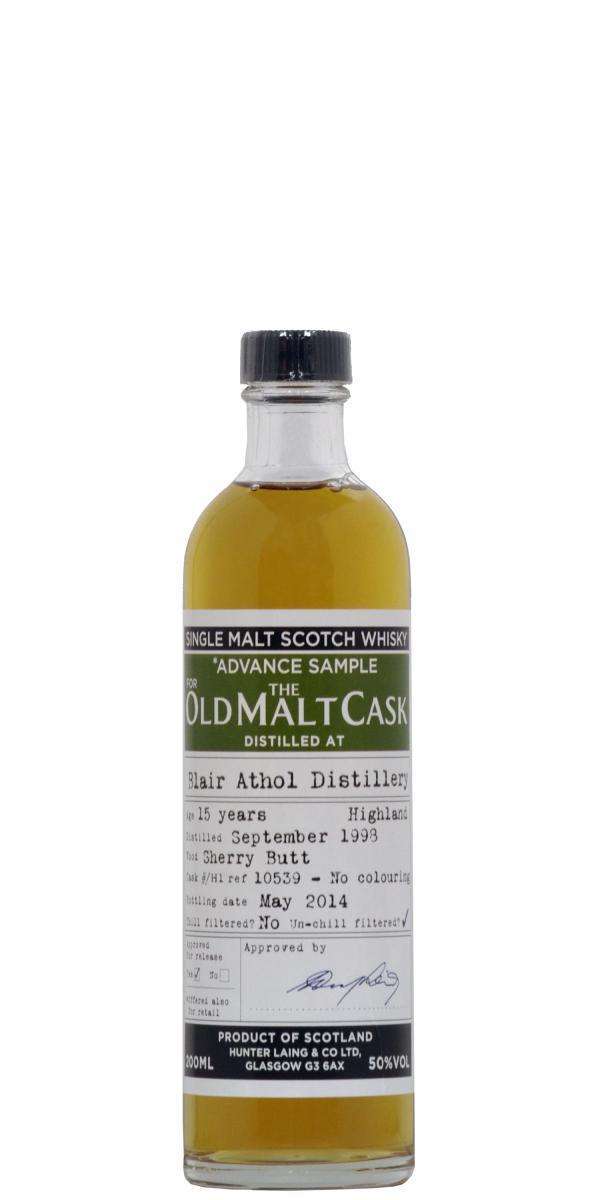 Blair Athol 1998 HL Advance Sample for the Old Malt Cask