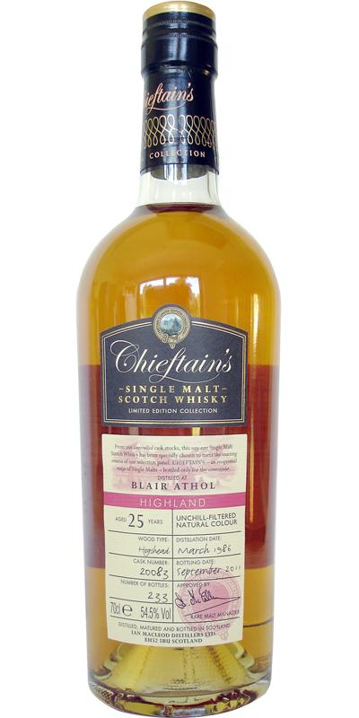 Blair Athol 1986 IM Chieftain's Choice